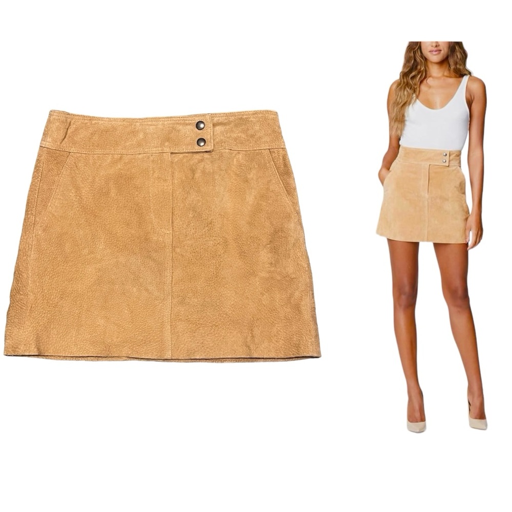 BLANK NYC Golden Hour Suede Mini Skirt NWT Size 27